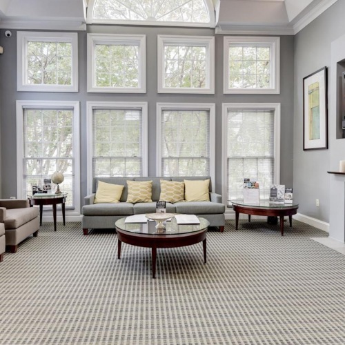 Take advantage of all The Henley has to offer a living room with a fireplace
